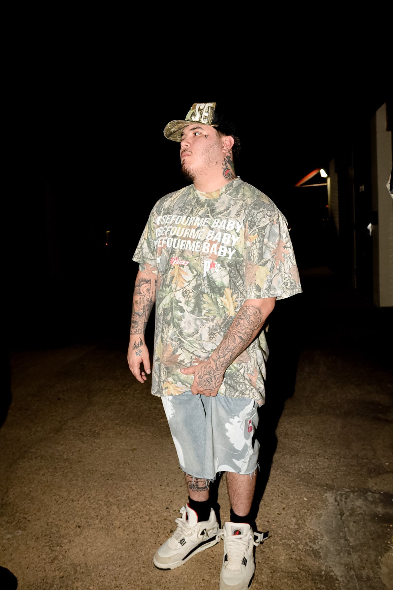POSEFOURME BABY tee forest camo