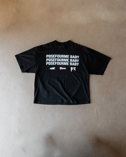 POSEFOURME BABY tee black